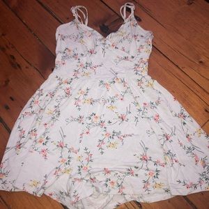 white flower romper